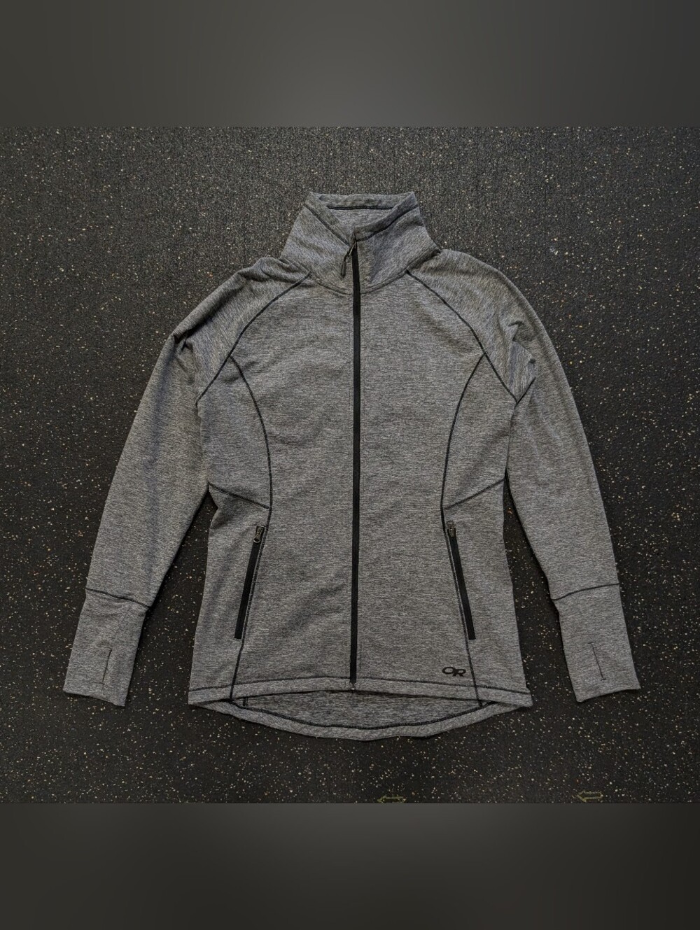 Outdoor Research Jacket Womens M Gray Full Zip Athletic Hiking Gym Melody